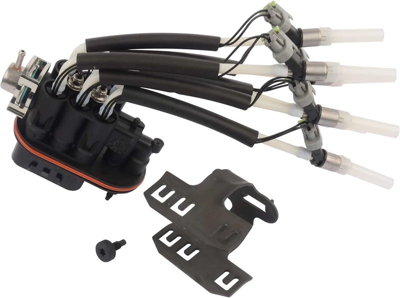 Bario FJ503 Spider Fuel Injector W/Bracket Replacement For 1996-2014 1996-2014 Chevrolet C/K 1500 2500, Chevy Silverado 1500 Express 1500 2500; GMC Savana Sierra Safari Jimmy Oldsmobile 4.3 v6 vortec V6# - Image 1